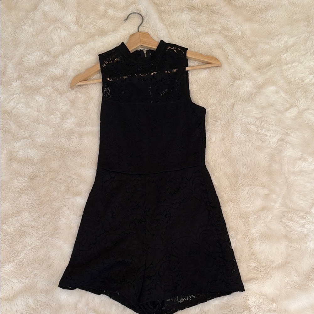 Elegant Black Lace Kids One Piece